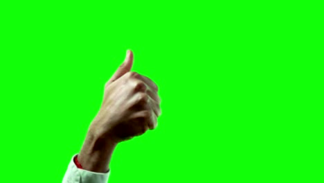 hombre de negocios indio internacional pulgares arriba y abajo en pantalla verde 4k imágenes de video.