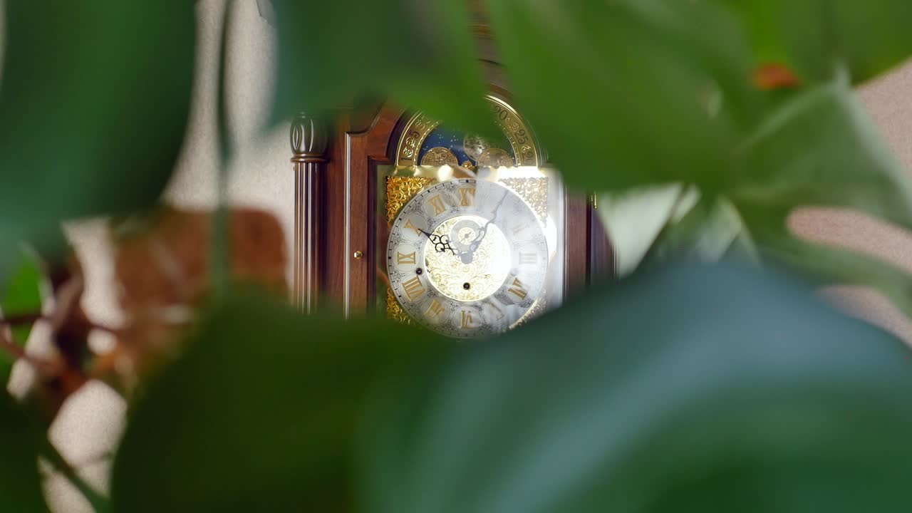 벽에 틱틱하는 빈티지 할아버지 시계