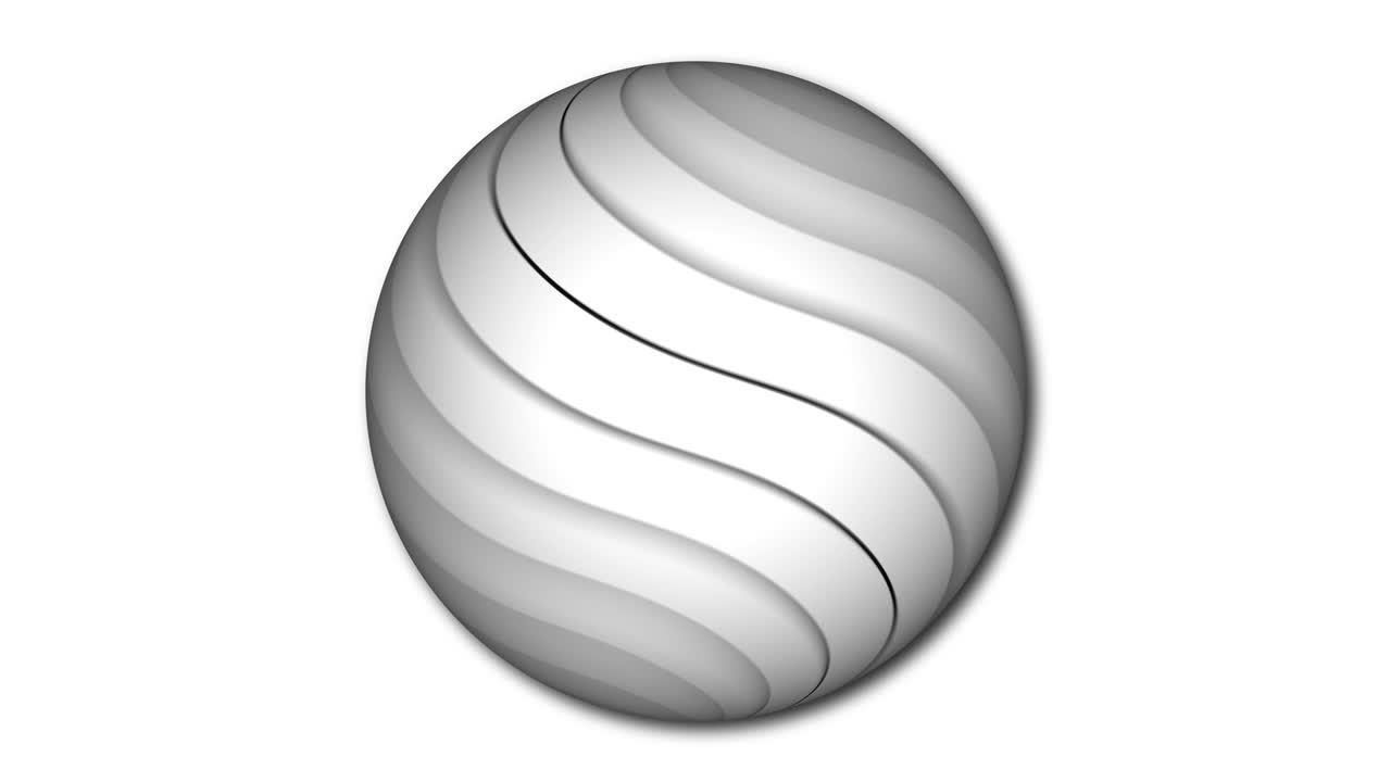 색 위에 움직이는 추상적인 다채로운 구. 줄무색 추상적인 구.