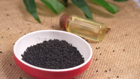 black cumin seeds and oil