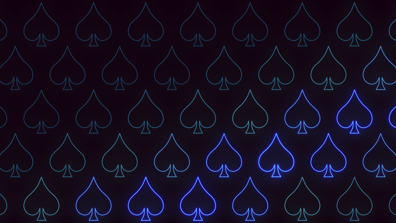 Black and blue spades pattern resembling a deck of cards