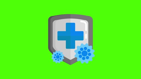 green screen, corona virus ,   immune, healthy