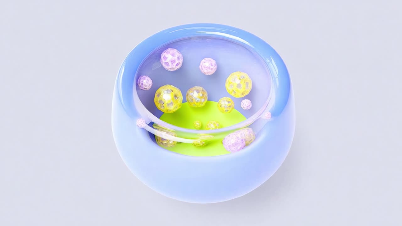 Colorful Animated Sphere with Floating Bubbles in a Vibrant Environment Showcasing Modern Design and Creative Elements for Artistic Purposes and Visual Appeal