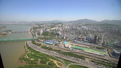 observation platform view of seoul