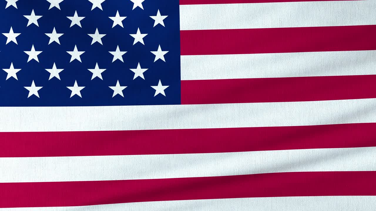 agitando la bandera estadounidense.