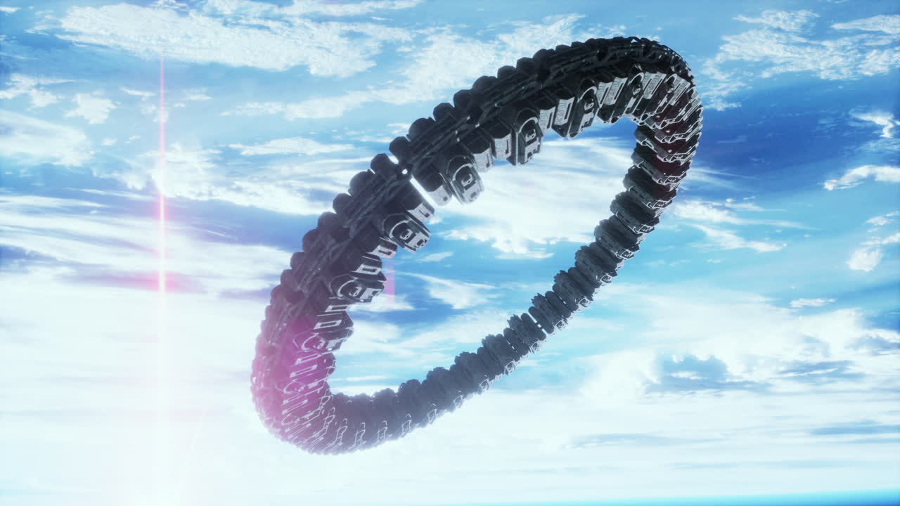 지구 근처의 외계인 모체선 nasa에 의해 제공 된 요소