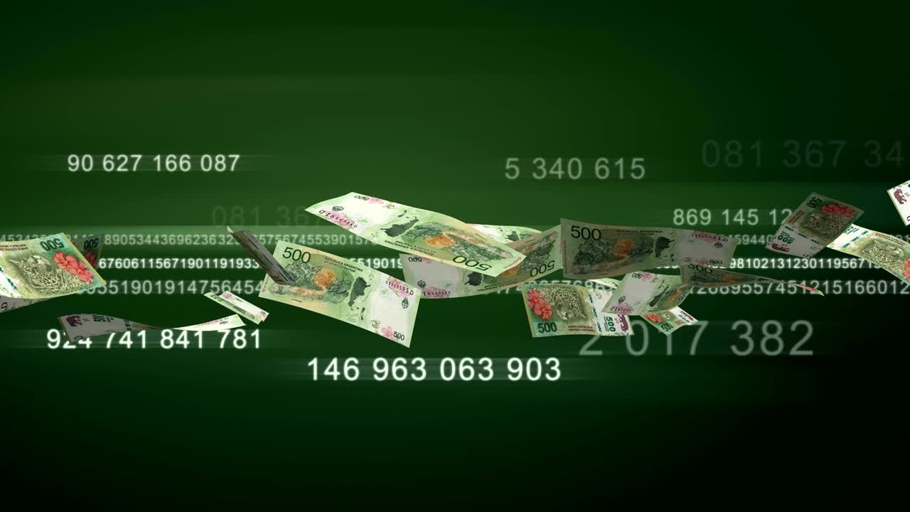 날아다니는 아르헨티나 페소