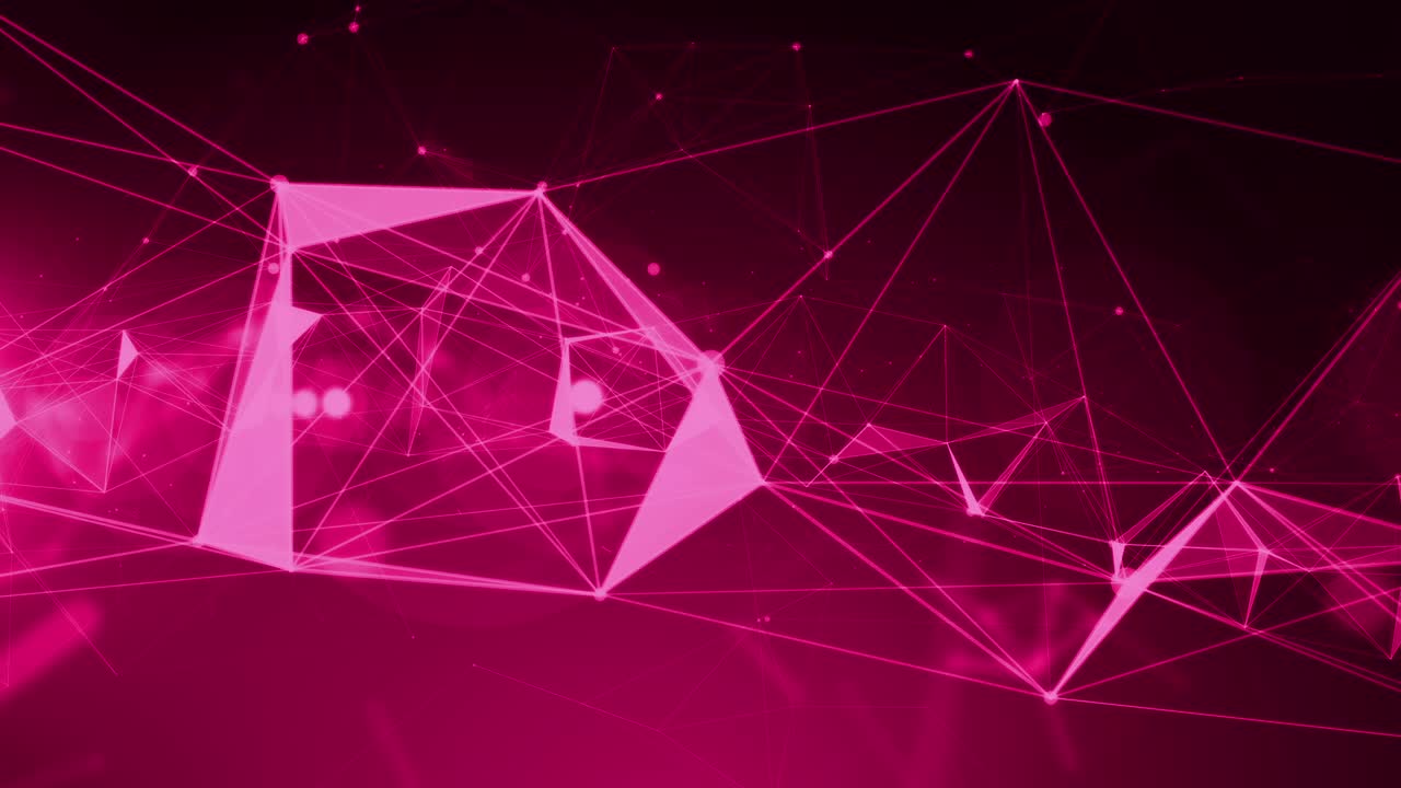 tecnología 4k animación abstracta fondo bucle sin costuras. color rosa