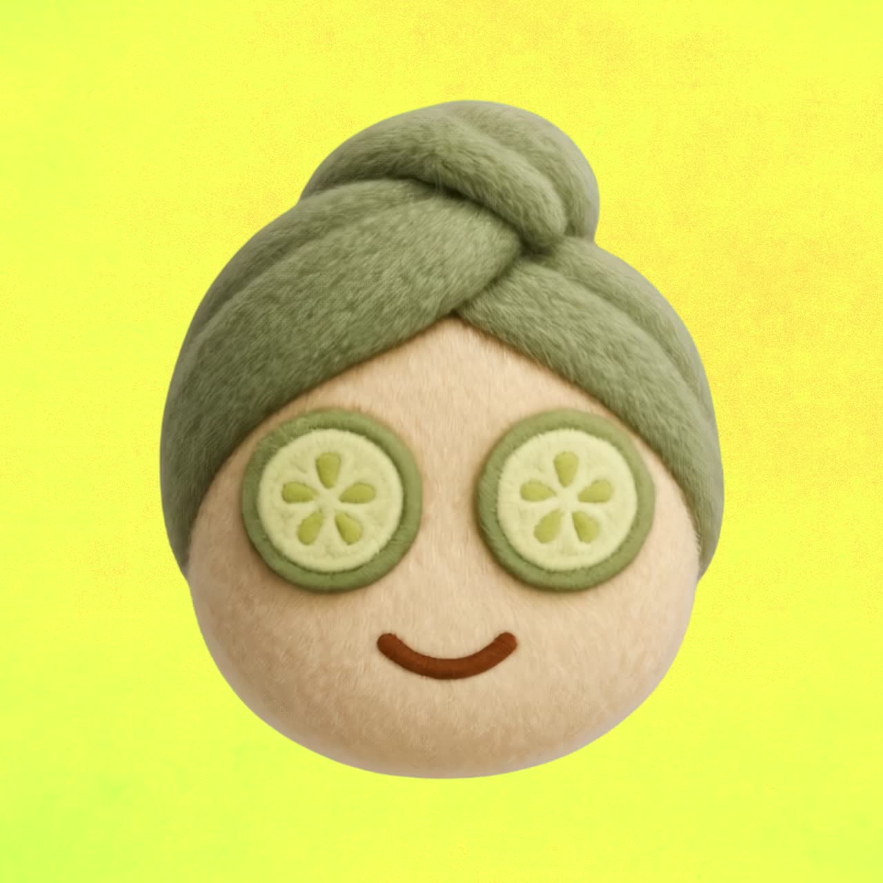 Relaxing spa emoji illustration animation isolated asset, transparent 4K video, alpha channel