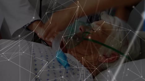 Animation-Des-Netzwerks-Von-Verbindungen-Zwischen-Verschiedenen-Ärzten-Und-Patienten