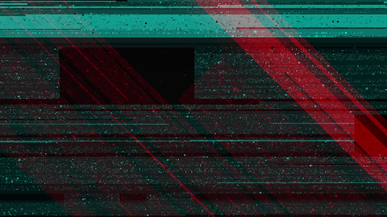 Abstract digital pixel noise glitch error damaged video