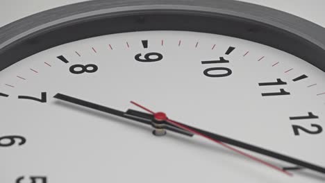 truck shot of time-lapse gray clock with black arrows shows motion the time speed up from 7.00 a.m. to 8.00 a.m., how time flies concept.