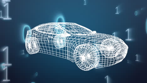 modelo 3d digital de un coche deportivo