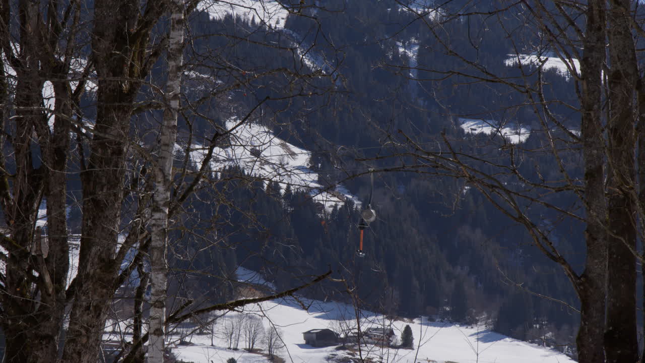 лыжные подъемники в йохберге, австрия.