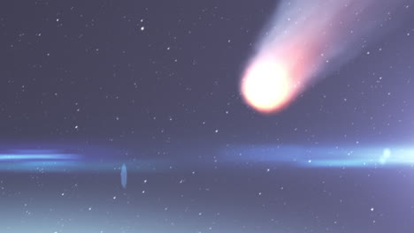 comet in space