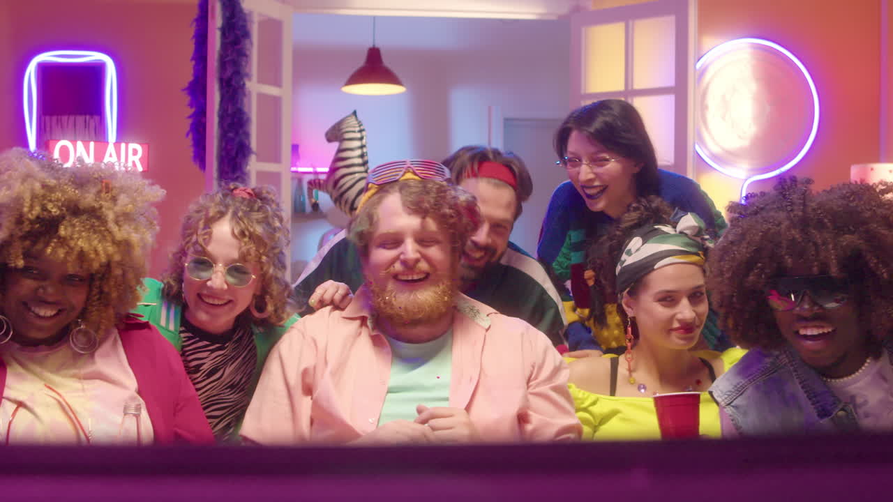 Friends Watching a Show