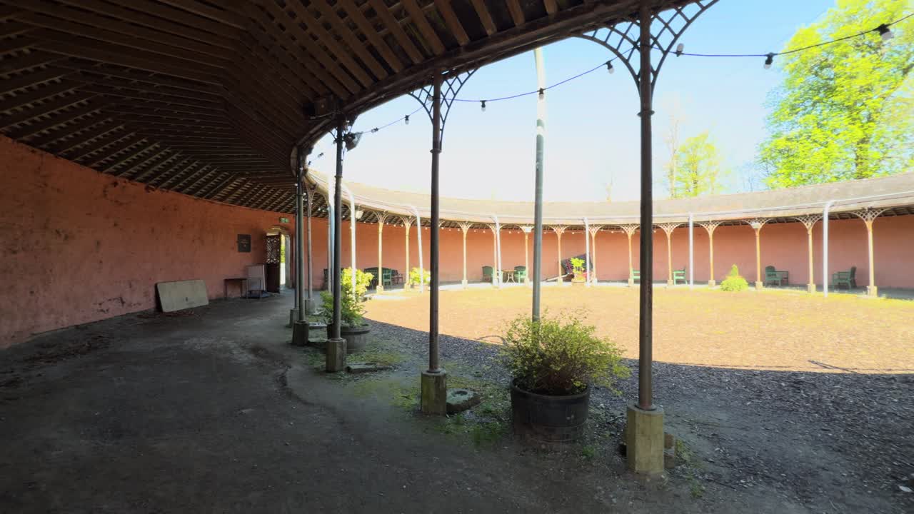 ireland outbuilding at Russborough house Wicklow round structure in grounds