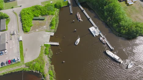 an aerial view of the harbour opens into the vast north sea, emphasising the region's natural beauty and maritime significance as a prominent dutch coastal area
