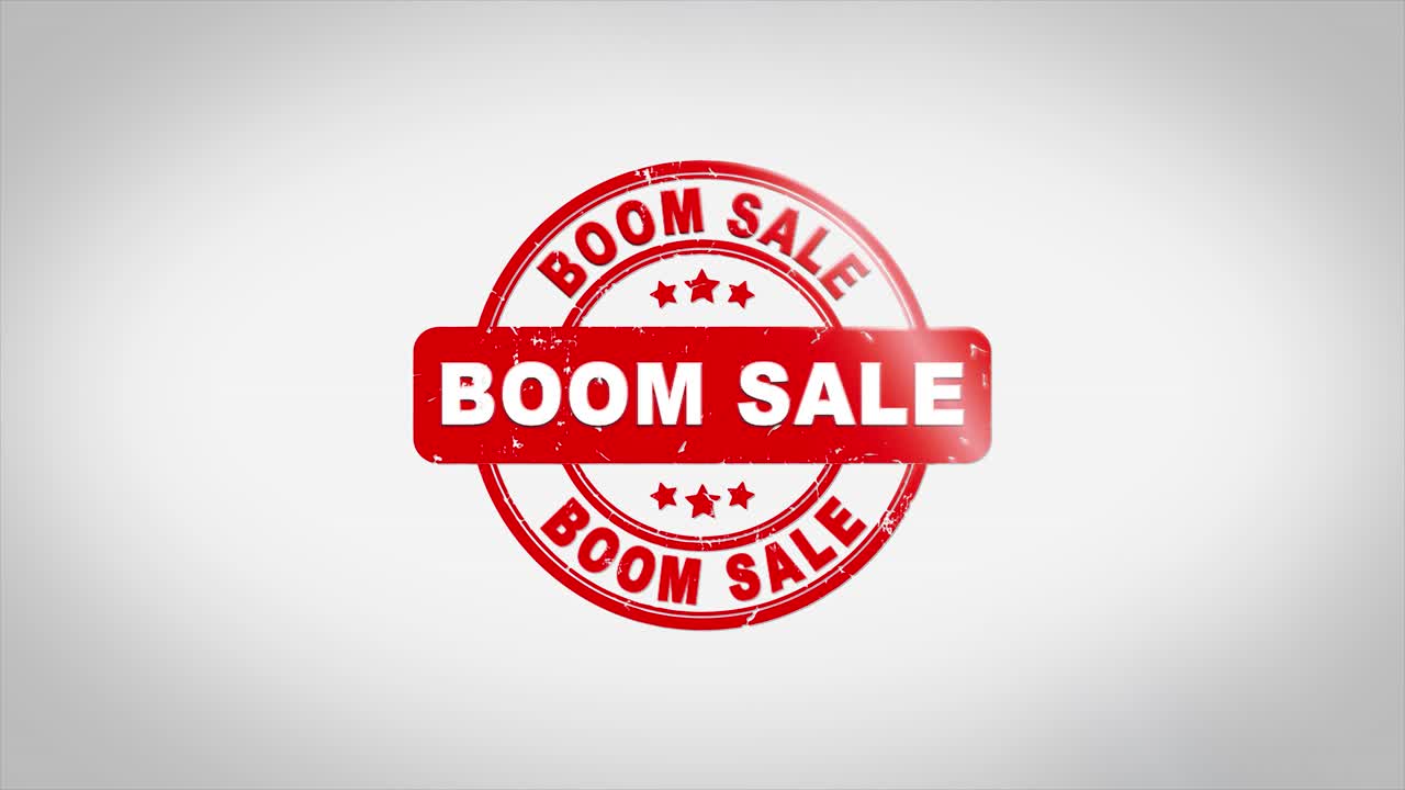 Boom Sale Stamp Graphic