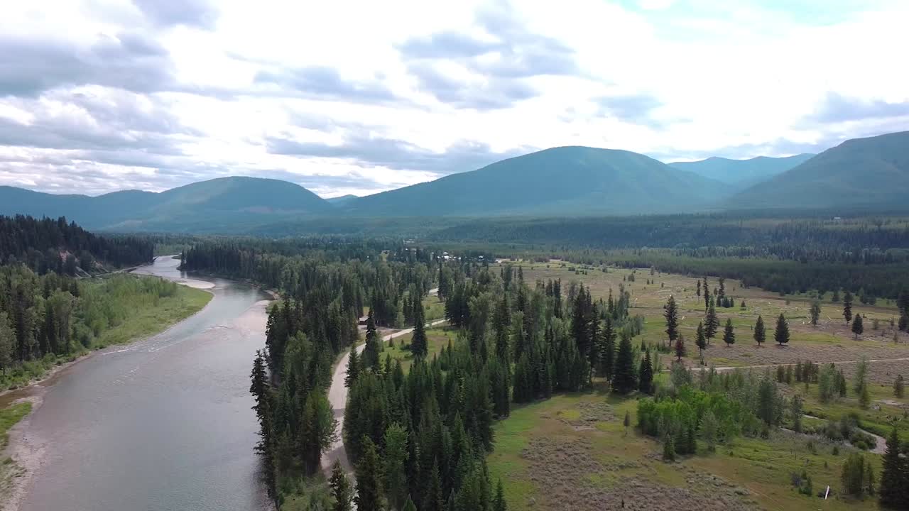 north fork flathead river w glaciar np - drone 3