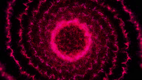vórtice de partículas rosadas abstractas