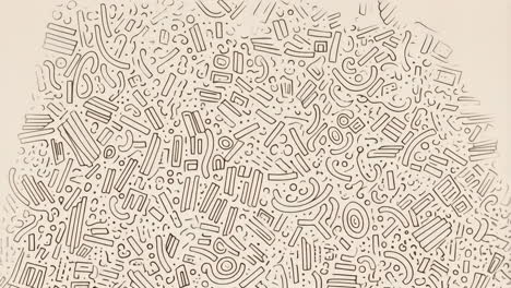 abstract doodle line art pattern