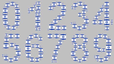 conjunto de números israelíes