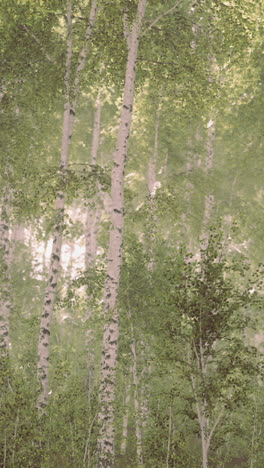 a beautiful birch forest