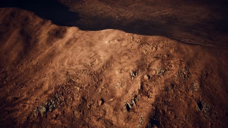 Aerial-view-of-red-Desert-with-sand-dune