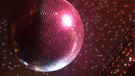 disco ball lights and reflections