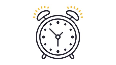 animación del icono de la línea de alarma