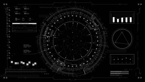 pantalla de sonido compleja con indicadores y sensores de alta tecnología