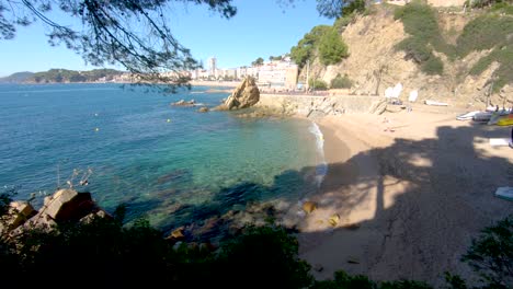 lloret de mar, beach. spain mediterranean. costa brava