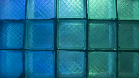 purple and blue stained glass wall