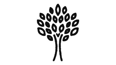 imágenes de animación de iconos de bosque y canal alfa