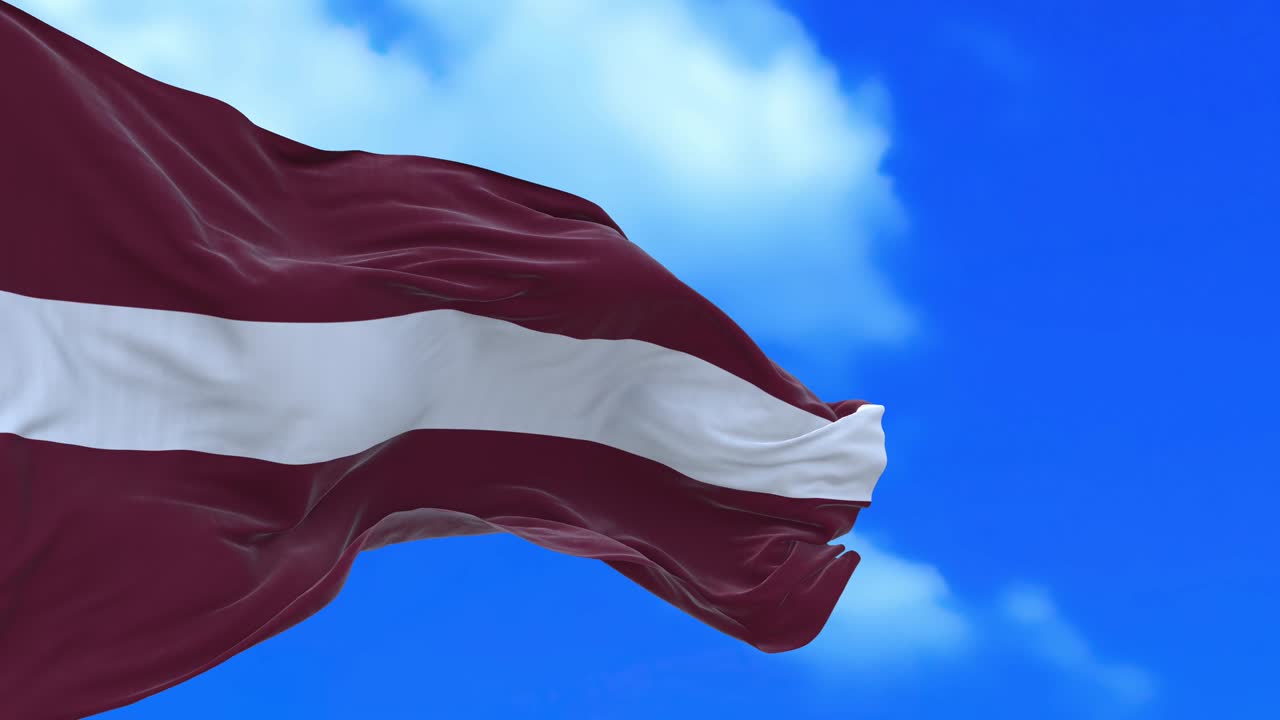 el bucle sin costuras de la bandera de letonia.