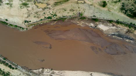 river scape-drone view