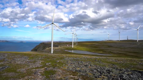 windmills for electric power production havoygavelen windmill park norway