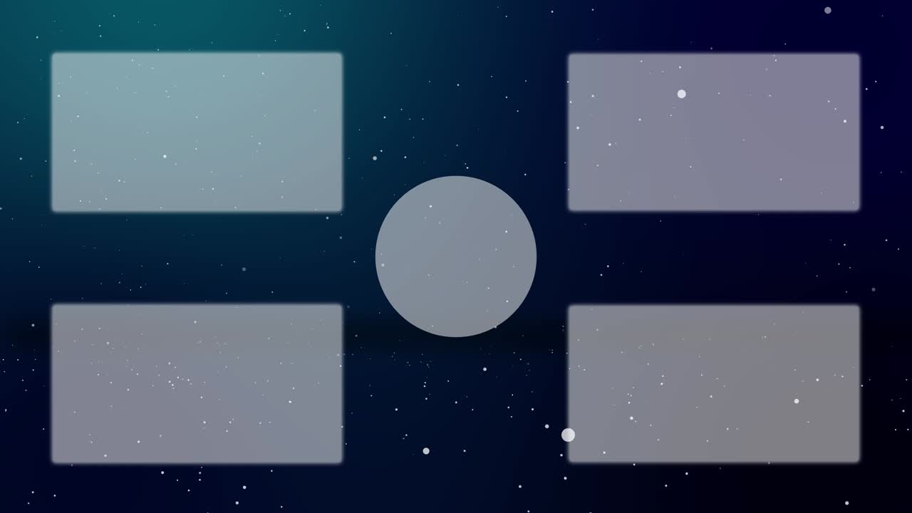 partículas de nieve en polvo tarjeta de finalización pantalla de finalización gráficos de movimiento