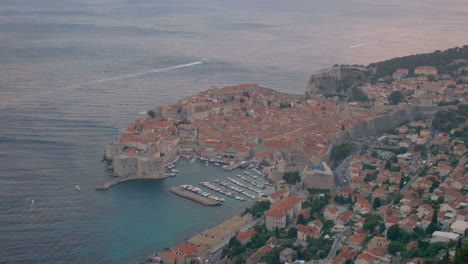 Aerial-view-Dubrovnik-old-town