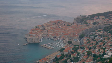 aerial view dubrovnik old town