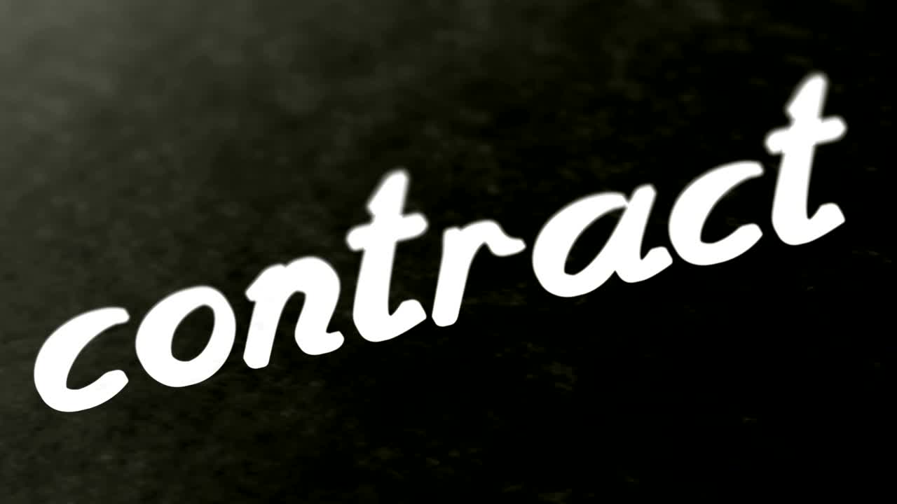 "contract" on the page. Looping footage has 4K resolution.