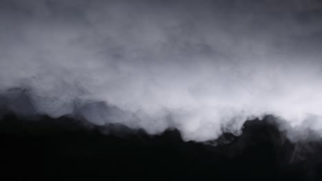 hielo seco realista nubes de humo niebla