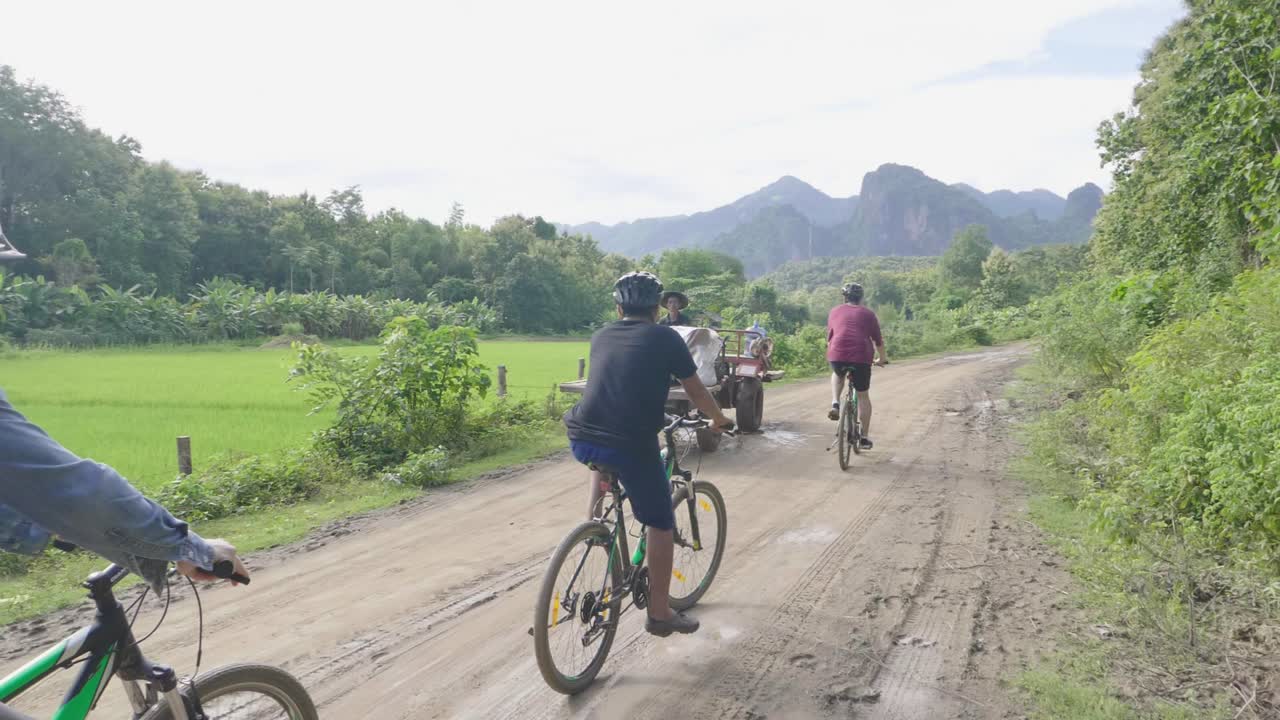 Cycling Adventure Through a Rural Landscape