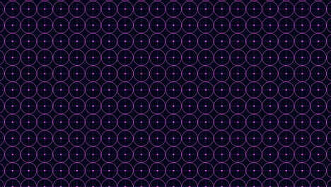 Digitales-Raster-Mit-Neongeometrischen-Kreisen-In-Reihen