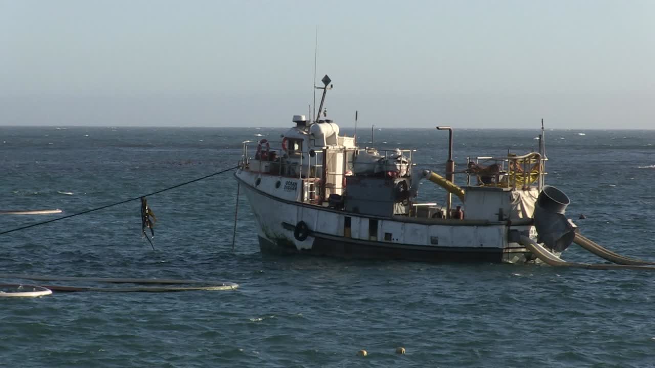 Nave diamantifera all'ancora a Port Nolloth
