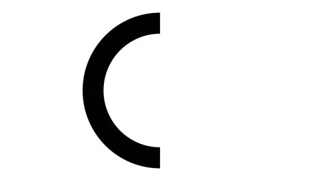 loading icon on a white or black background. motion graphic design. alpha luma. 4k video