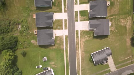 drone-shot-looking-down-on-an-america-neighborhood