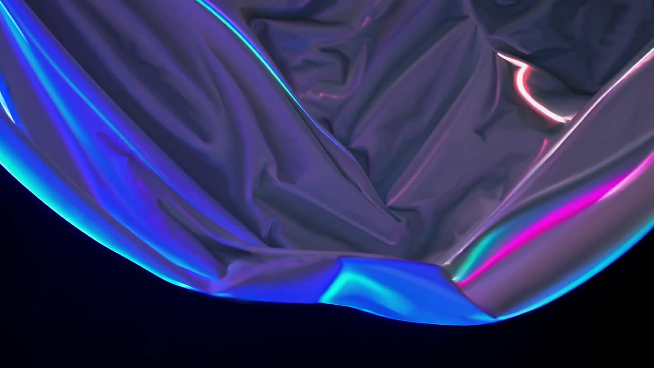 tejido holográfico de neón