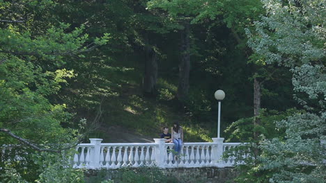 happy couple on vacation. outdoor shot of young couple in love enjoying landscape